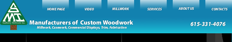 Sudberry Millwork - Nashville manufacturer of custom woodwork