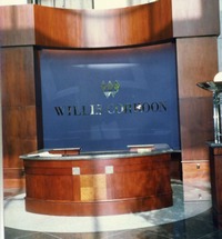 Custom reception desk millwork - Nashville TN